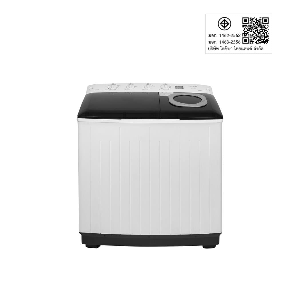 เครื่องซักผ้า 2 ถัง TOSHIBA VH-L170MT 16 กก. สีขาว
