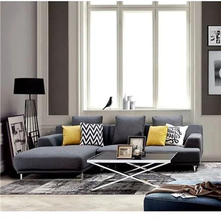 โซฟาเข้ามุมซ้าย SB FURNITURE GIRLY LA1502-16 สีเทาเข้ม_3