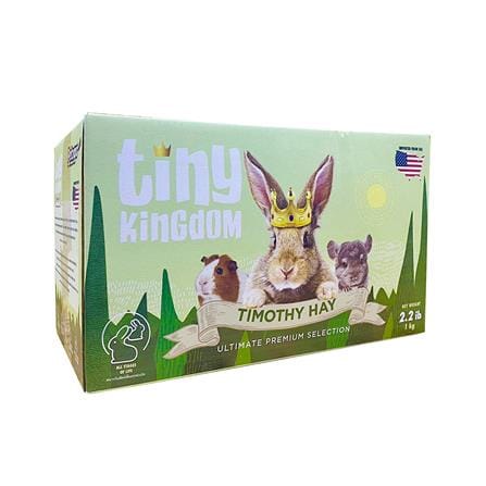 หญ้าแห้งสำหรับสัตว์ฟันแทะ TINY KINGDOM ULTIMATE PREMIUM TIMOTHY HAY (BOX) 1 กก._0