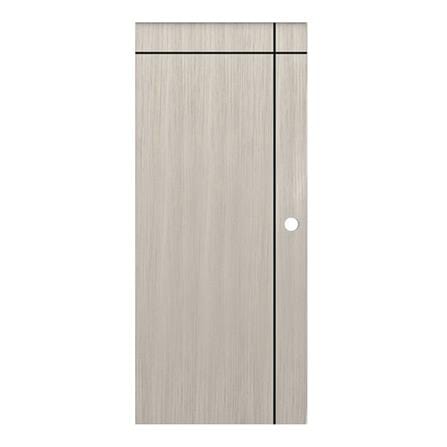 ประตูภายใน UPVC PARAZZO PUN06 90X200 ซม. สีเทา เจาะลูกบิด_0