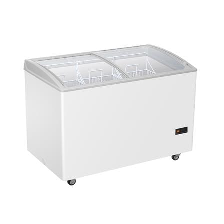 ตู้แช่แข็งฝากระจกโค้ง HAIER SD-407DP 10.3 คิว สีขาว_1