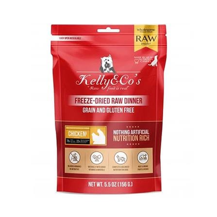 อาหารบาร์ฟสุนัข KELLY&CO RAW DINNER CHICKEN 156 ก._0
