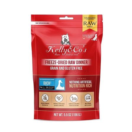 อาหารบาร์ฟสุนัข KELLY&CO RAW DINNER DUCK 156 ก._0
