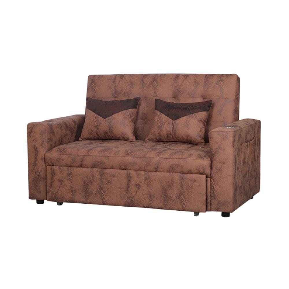 โซฟาเบด AS FURNITURE CHARLOTTE LBWU12 PU สีน้ำตาลอ่อน