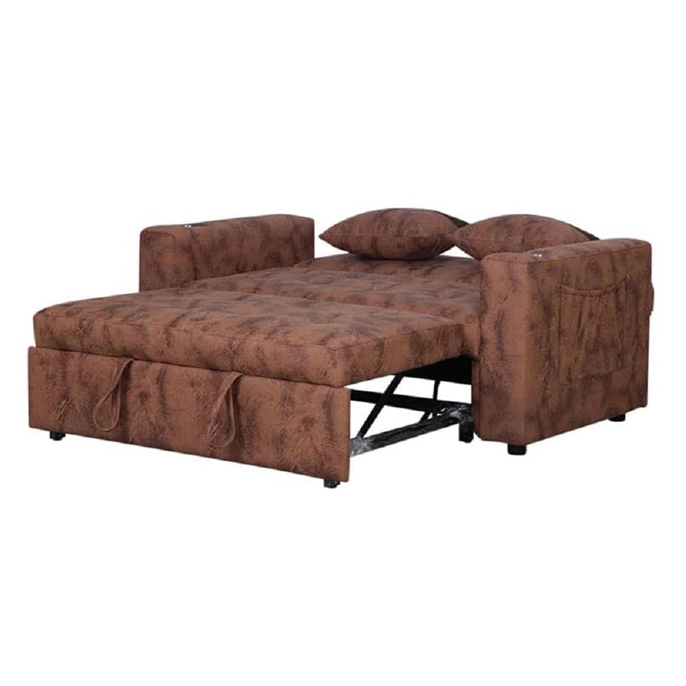 โซฟาเบด AS FURNITURE CHARLOTTE LBWU12 PU สีน้ำตาลอ่อน