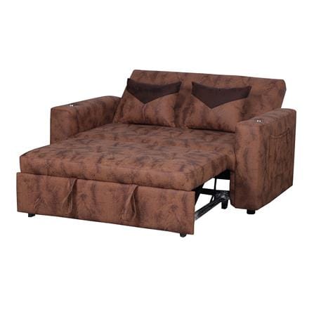 โซฟาเบด AS FURNITURE CHARLOTTE LBWU12 PU สีน้ำตาลอ่อน_2
