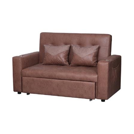 โซฟาเบด AS FURNITURE CHARLOTTE LBWU43 PU สีน้ำตาลอ่อน_0