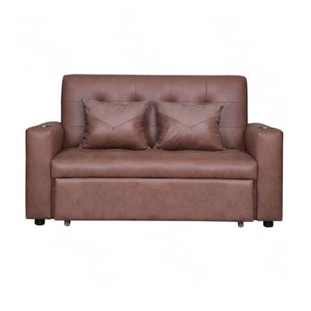 โซฟาเบด AS FURNITURE CHARLOTTE LBWU43 PU สีน้ำตาลอ่อน_1