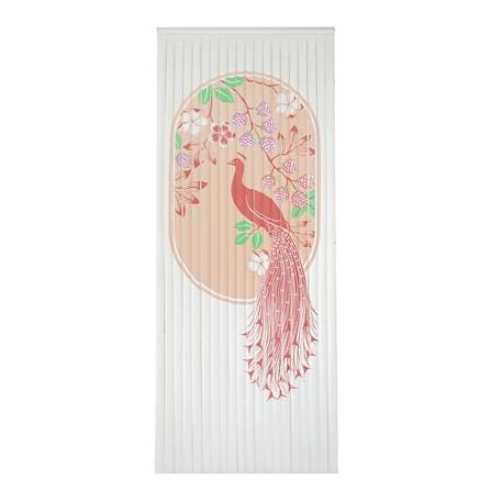 มู่ลี่ PVC HOME LIVING STYLE นกยูง 80X200 ซม. สีชมพู