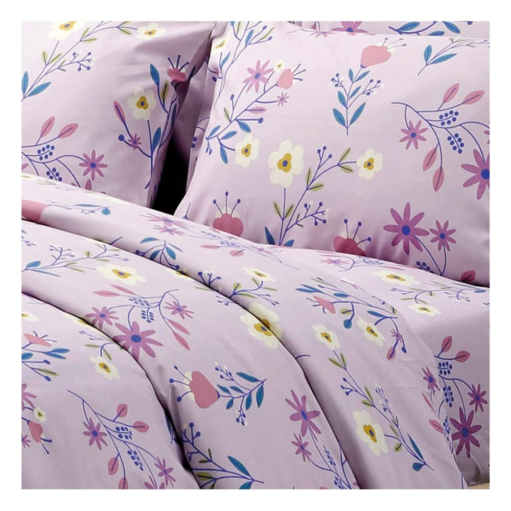 ชุดผ้าปูที่นอน 6 ฟุต 5 ชิ้น TULIP DELIGHT 60012-DL090