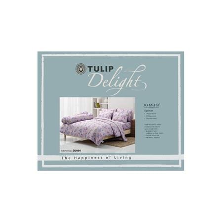 ชุดผ้าปูที่นอน 6 ฟุต 5 ชิ้น TULIP DELIGHT 60012-DL090_3