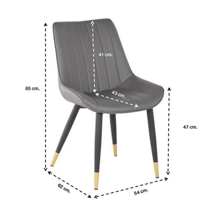 เก้าอี้ทานข้าว SB FURNITURE LADELA สีเทา_5