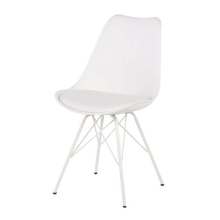เก้าอี้ทานข้าว SB FURNITURE ASHIRA สีขาว