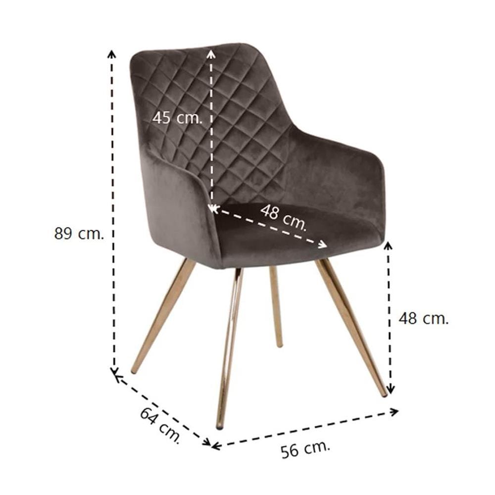 เก้าอี้ทานข้าว SB FURNITURE YARISIA สีน้ำตาล