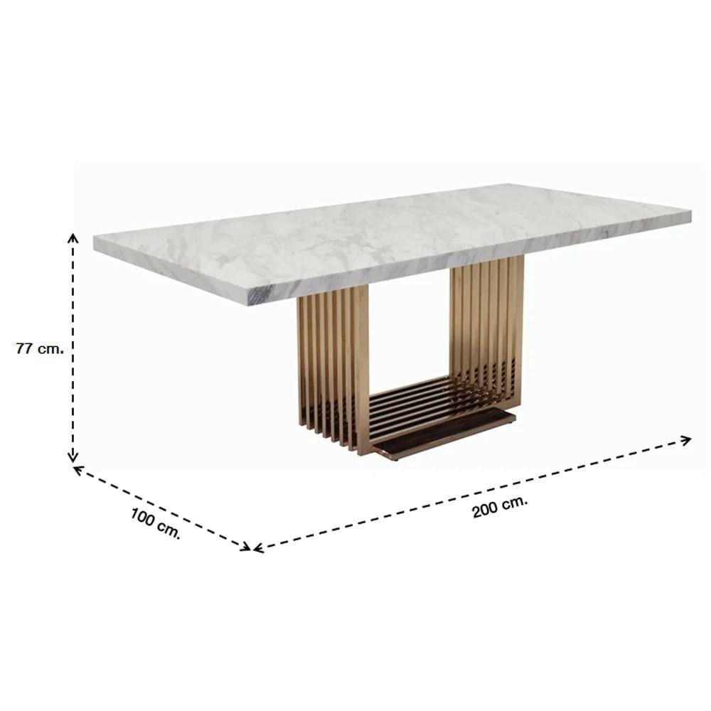 โต๊ะทานข้าว SB FURNITURE CHESTER A200 สีขาว