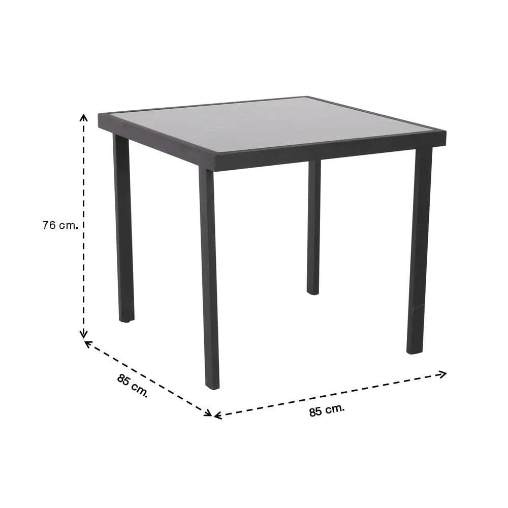 โต๊ะทานข้าว SB FURNITURE PUCCINI A80 สีดำ