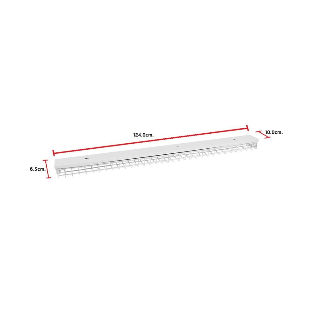 โคมตะแกรงลวด CARINI NY2X18G 2X1200 สีขาว
