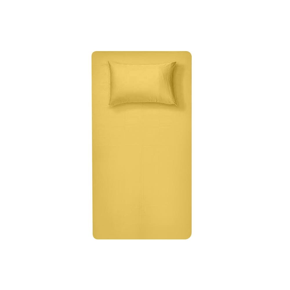 ชุดผ้าปูที่นอน 3.5 ฟุต 2 ชิ้น BENEATH SUNSHINE YELLOW สีเหลือง