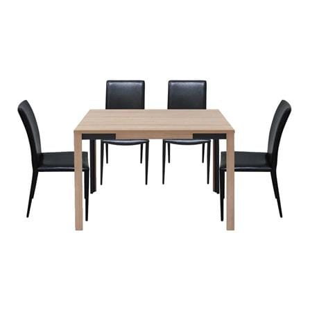 ชุดโต๊ะทานข้าว 4 ที่นั่ง SB FURNITURE COUPE/ALADIN สีไม้ธรรมชาติ_0