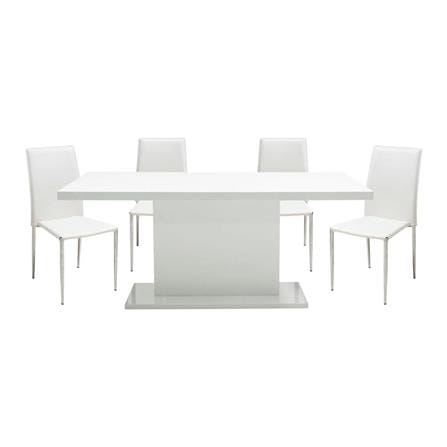 ชุดโต๊ะทานข้าว 4 ที่นั่ง SB FURNITURE JOCASTA/YINTA สีขาว_0