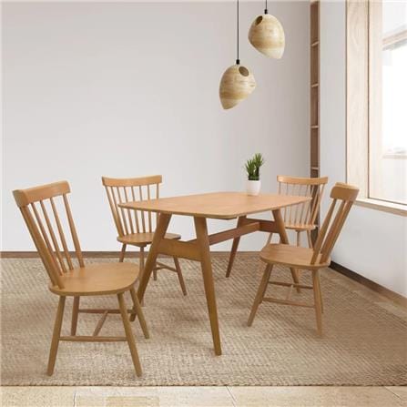 ชุดโต๊ะทานข้าว 4 ที่นั่ง SB FURNITURE YALENE สีไม้ธรรมชาติ_4