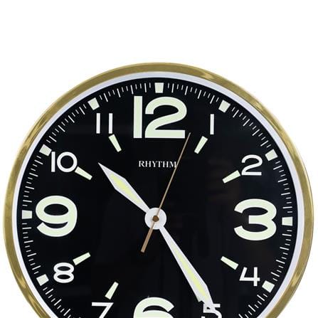 นาฬิกาแขวน RHYTHM CMG607NR18 12 นิ้ว สีทอง/ดำ_1