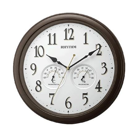 นาฬิกาแขวน RHYTHM 8MGA37SR06 13 นิ้ว สีน้ำตาล_0