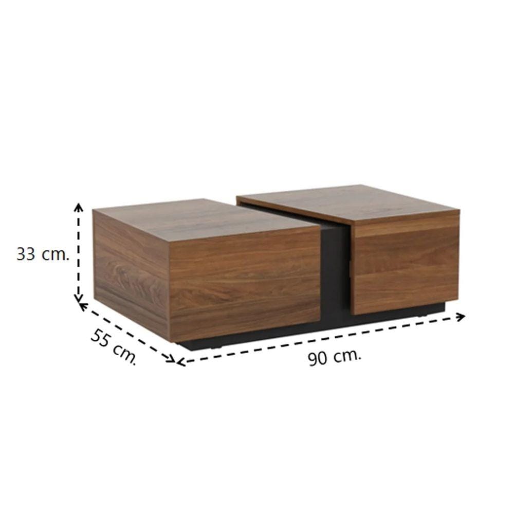 โต๊ะกลาง SB FURNITURE IOWA CF90 90 ซม. สีไม้ธรรมชาติ
