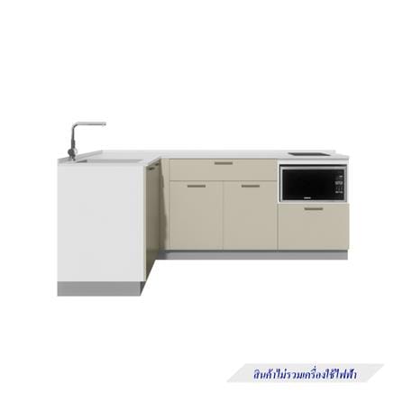ครัวไม้สำเร็จ STARMARK CONTEBASE L220L ท็อปขาว_1