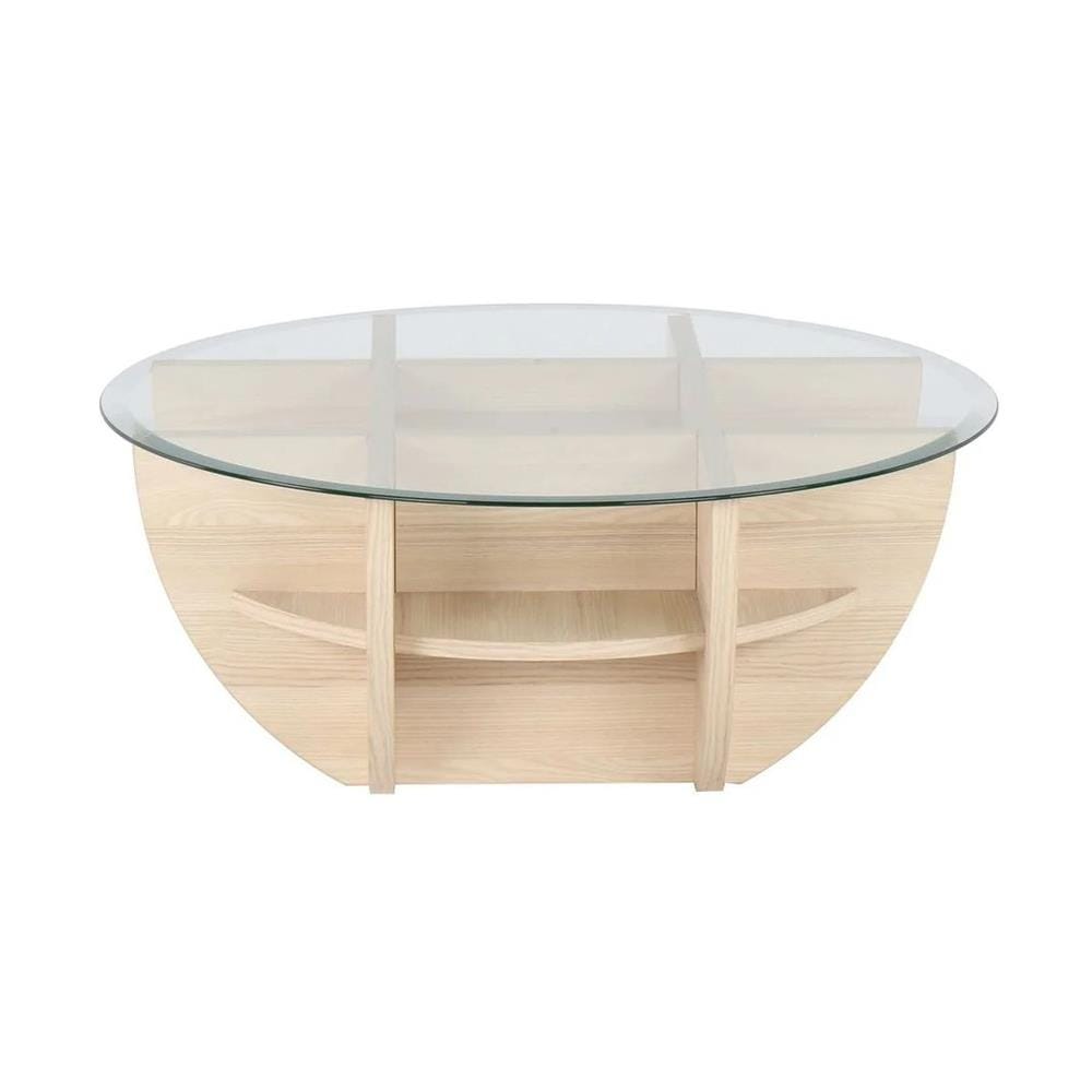 โต๊ะกลาง SB FURNITURE WAFFLE 90 ซม. สีโอ๊คอ่อน