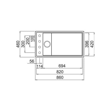 ซิงค์ฝัง 1 หลุม METRIX DIALOGO-ST-K83 สีส้มอิฐ_2