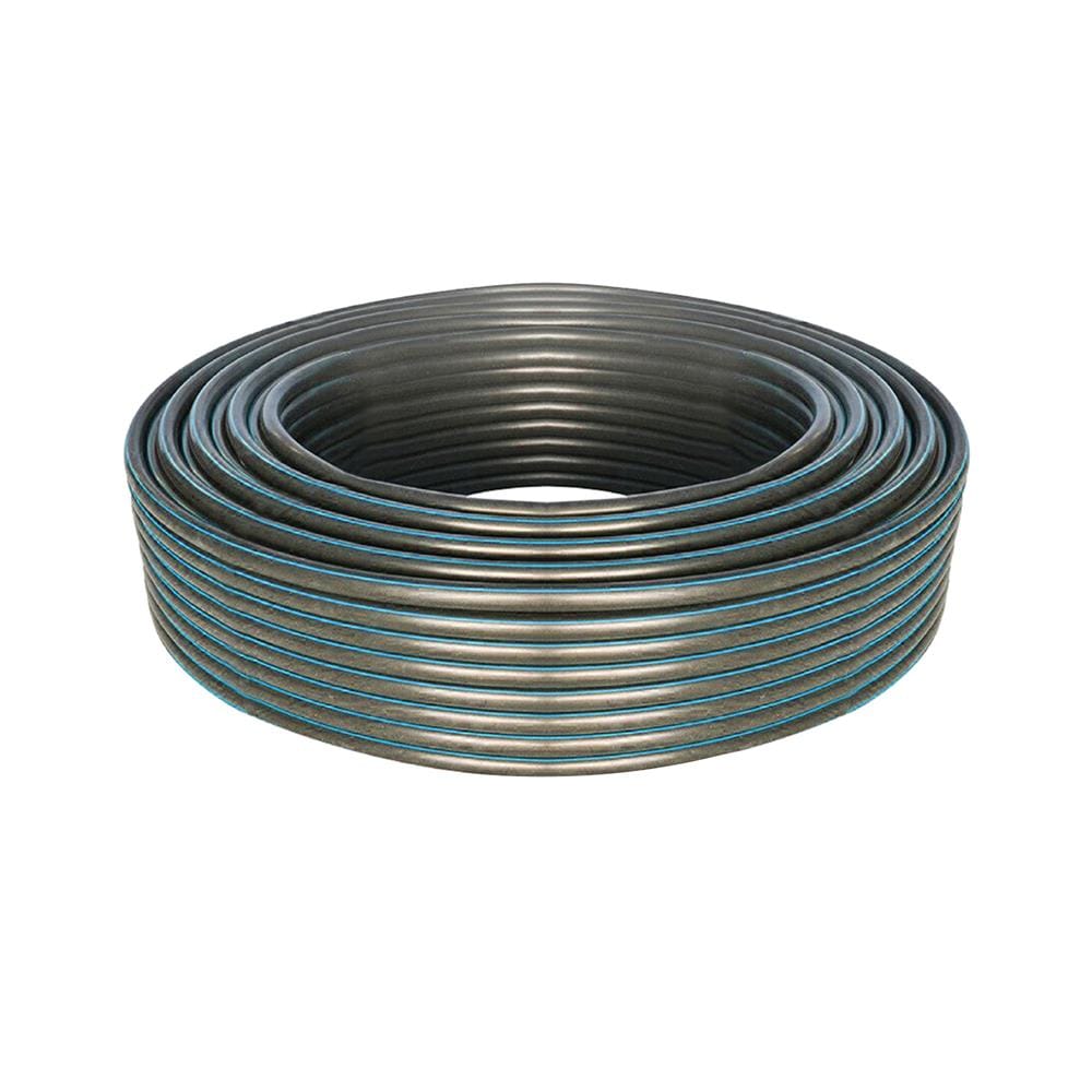 ท่อ HDPE คาดฟ้า ตรามือ PN10 PE100 90 มม. 50 ม.