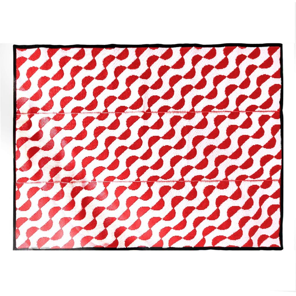 เสื่อพกพา MAT-ER WAVE 150X200 ซม. สีแดง/ขาว