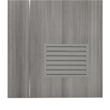 ประตูห้องน้ำ UPVC AZLE BN-01 เกล็ดล่าง 70X200 ซม. สีเทา ลายไม้ เจาะลูกบิด_2