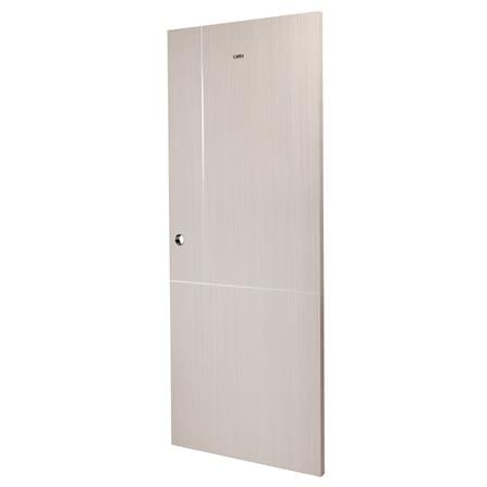 ประตูภายใน UPVC AZLE LT-11 80X200 ซม. สี ASH เจาะลูกบิด_1