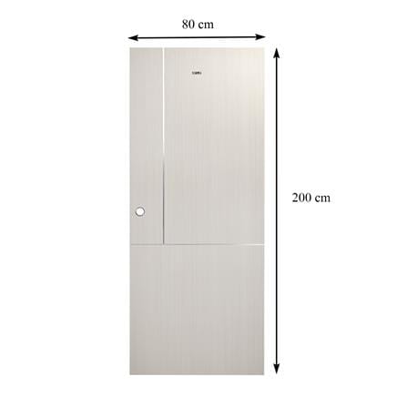 ประตูภายใน UPVC AZLE LT-11 80X200 ซม. สี ASH เจาะลูกบิด_7