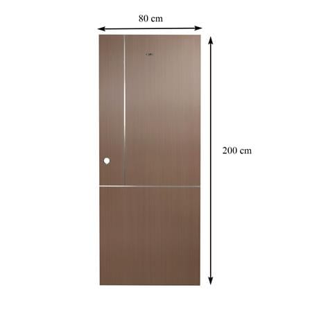 ประตูภายใน UPVC AZLE LT-11 80X200 ซม. สีวอลนัท เจาะลูกบิด_7