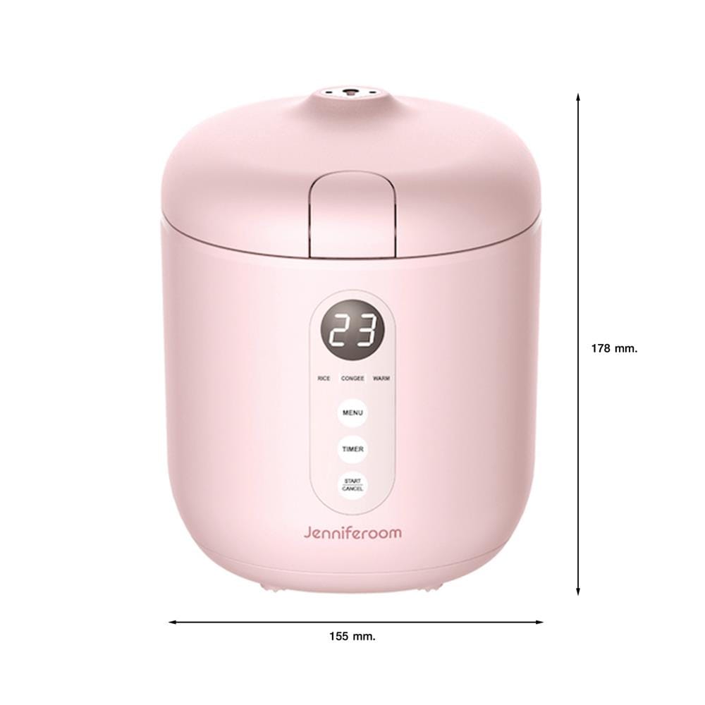 หม้อหุงข้าว DIGITAL JENNIFEROOM JRTH-R0810WH 0.8 ลิตร สีชมพู