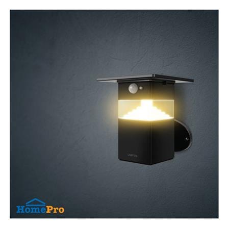 ไฟผนังภายนอก SOLAR LAMPTAN SHADE 8 วัตต์ WARM WHITE สีดำ_8