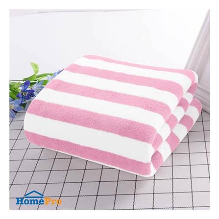 ผ้าขนหนู HANSEN 27X55 นิ้ว สี PINK-WHITE_2
