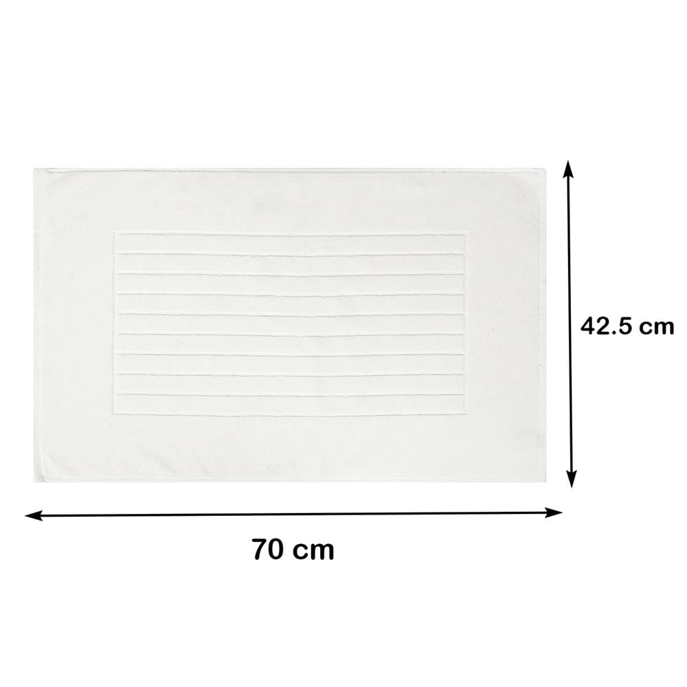 พรมขนหนู HOME LIVING STYLE IVY 17X28 นิ้ว สีขาว