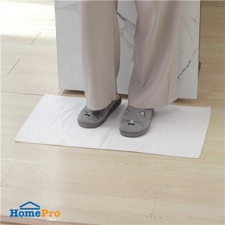 พรมขนหนู HOME LIVING STYLE IVY 17X28 นิ้ว สีขาว_6