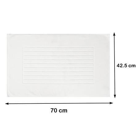 พรมขนหนู HOME LIVING STYLE IVY 17X28 นิ้ว สีขาว_8