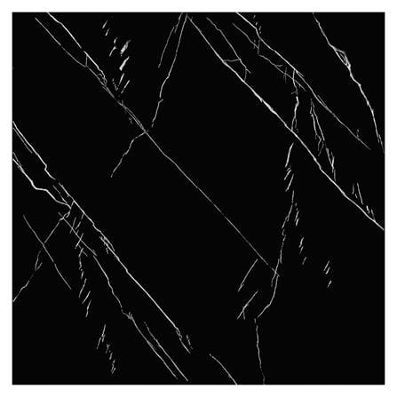 PORCELAIN  FLOOR TILE 60x60CM TARA DIAMOND BLACK A 1.44M2