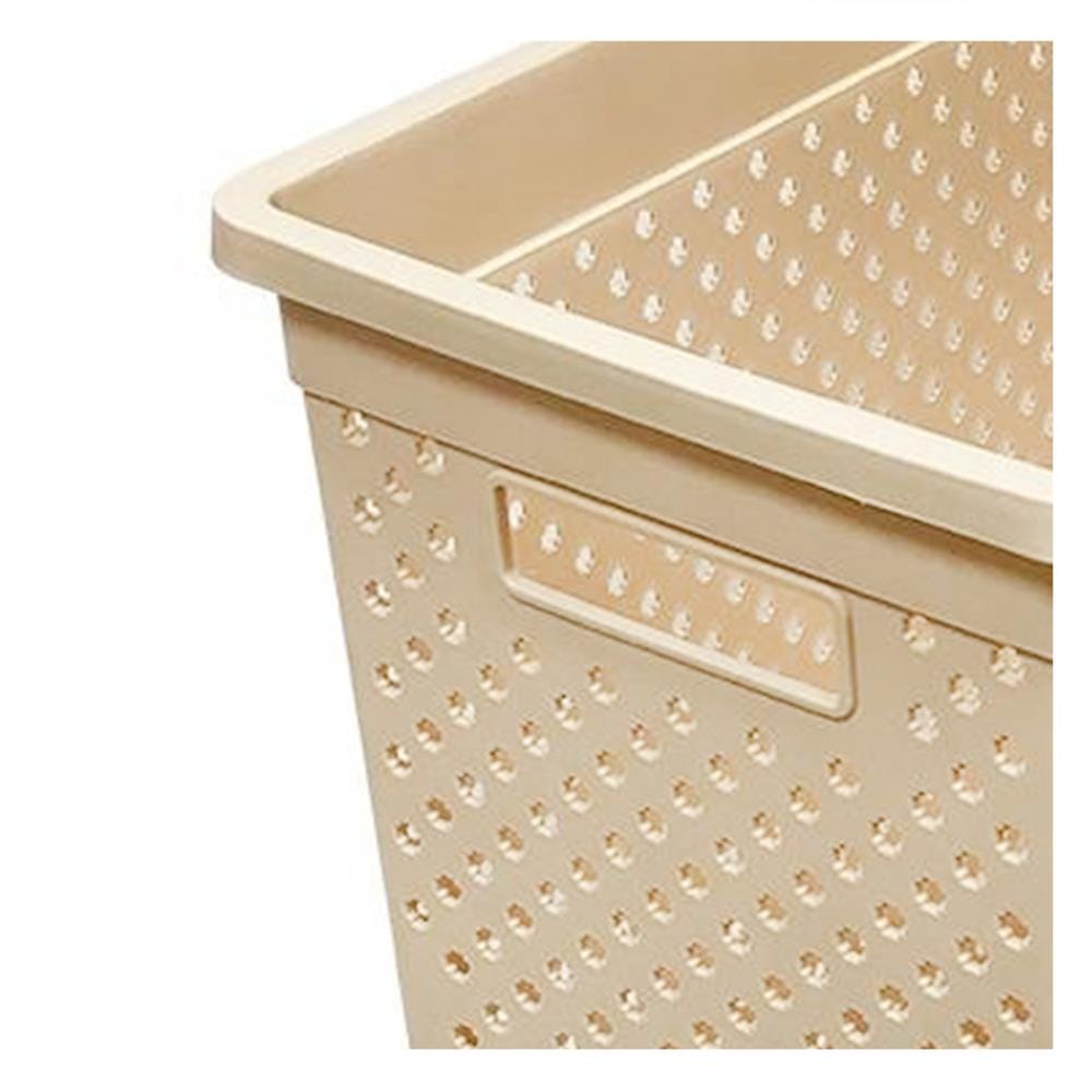 ตะกร้าผ้าเหลี่ยมสูง PLIM SAND 14760 สีส้ม