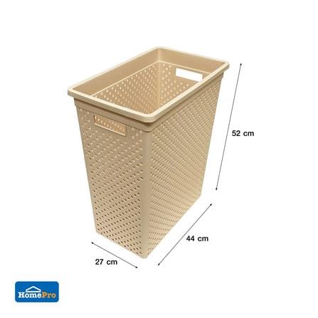 ตะกร้าผ้าเหลี่ยมสูง PLIM SAND 14760 สีส้ม_4