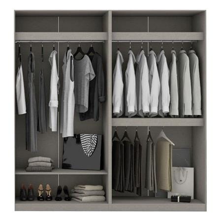 ตู้เสื้อผ้า 4 บานเปิด KONCEPT BLOX 200 ซม. สีขาว_1
