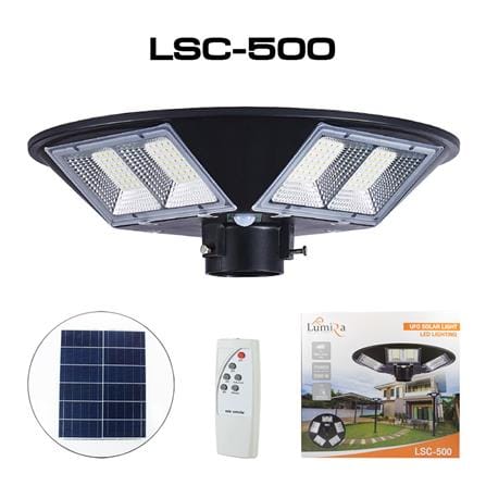 ไฟสนาม SOLAR LUMIRA LSC-500W 5000 วัตต์ DAYLIGHT สีดำ_2