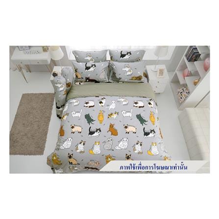 ชุดผ้าปูที่นอน 6 ฟุต 6 ชิ้น TULIP ทูนหัวของบ่าว 60255-DLD002