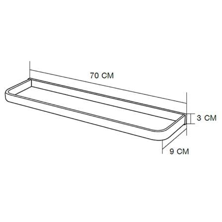 ราวแขวนผ้า MOYA NXT210 88 สเตนเลส_6